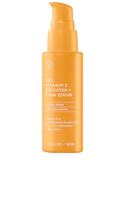 ОСВЕТЛЯЮЩАЯ СЫВОРОТКА VITAMIN C BRIGHTEN AND FIRM Allies of Skin $88 ЛИДЕР ПРОДАЖ