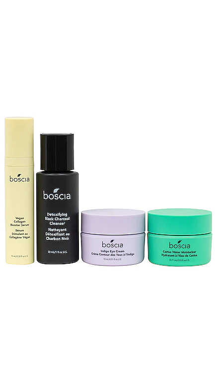 НАБОР ДЛЯ УХОДА ЗА КОЖЕЙ EVERYDAY ESSENTIALS boscia $55 