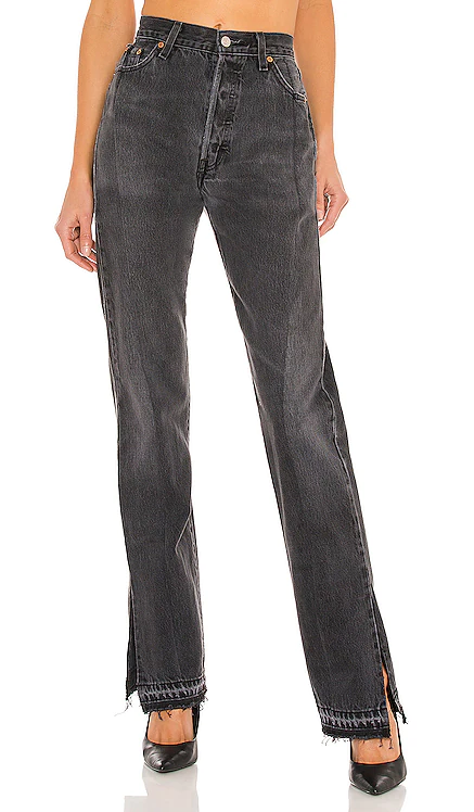 ПРЯМОЙ UNRAVELED EB Denim $325 ЛИДЕР ПРОДАЖ