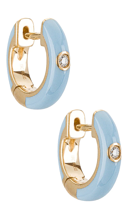 СЕРЬГИ МИНИ КОЛЬЦА EF COLLECTION $550 ЛИДЕР ПРОДАЖ