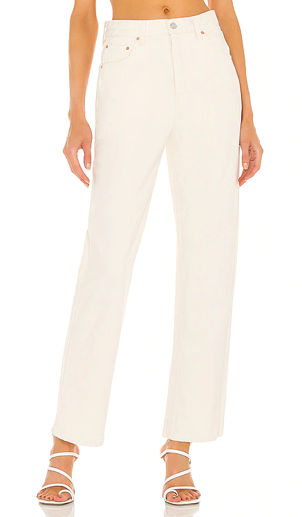 ПРЯМЫЕ ДЖИНСЫ СРЕДНЕЙ ПОСАДКИ AMANDA GRLFRND $225 ЛИДЕР ПРОДАЖ