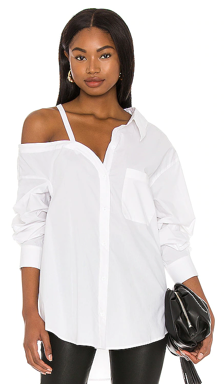 БЛУЗКА OFF SHOULDER L'Academie $178 ЛИДЕР ПРОДАЖ