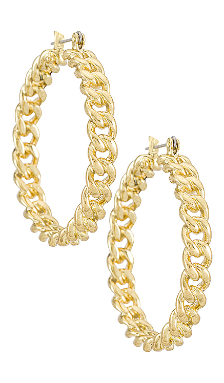 СЕРЬГИ-КОЛЬЦА CUBAN Luv AJ $65 