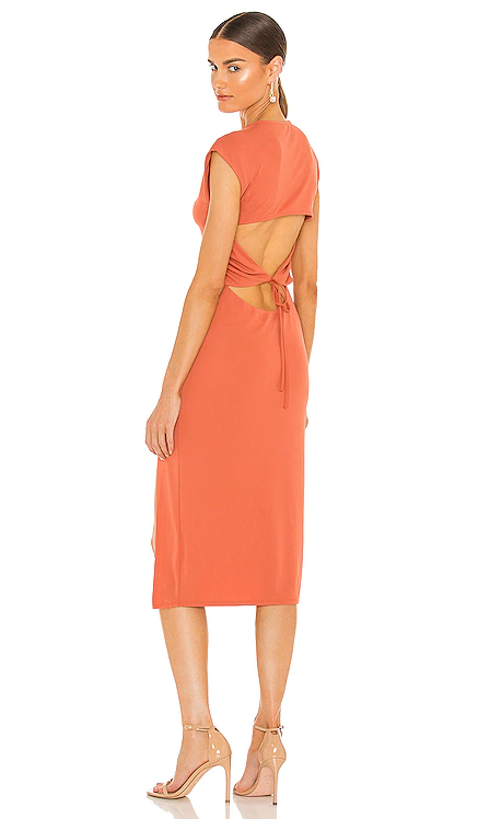 ПЛАТЬЕ МИДИ COUSTEAU NBD $188 НОВИНКИ