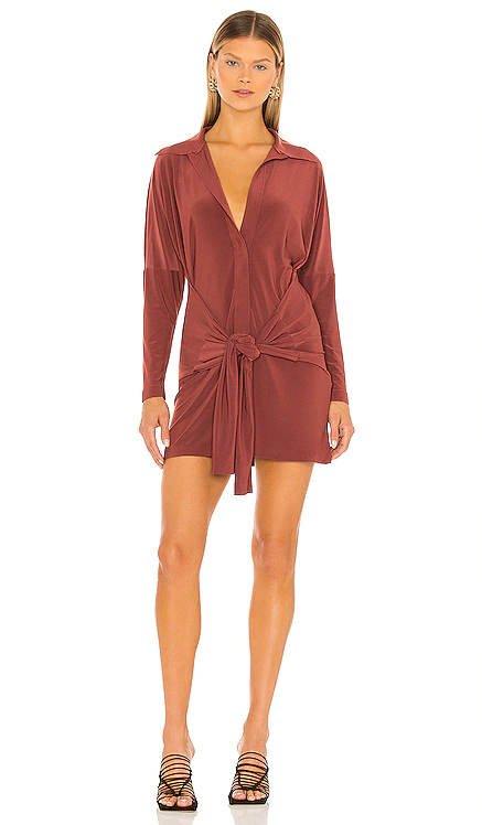 ПЛАТЬЕ-РУБАШКА NK Norma Kamali $165 