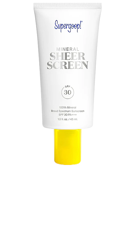СОЛНЦЕЗАЩИТНЫЙ КРЕМ ДЛЯ ЛИЦА С SPF 30 SHEERSCREEN Supergoop! $38 