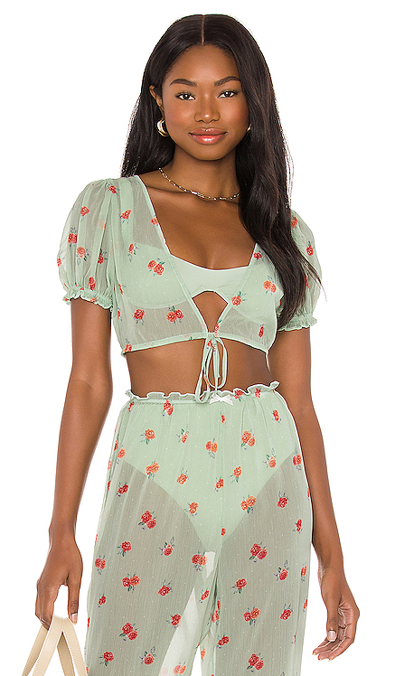 УКОРОЧЕННЫЙ ТОП PUFF WeWoreWhat $95 