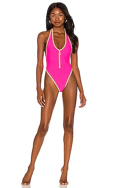 СЛИТНЫЙ КУПАЛЬНИК HIGH DIVE Adam Selman Sport $95 