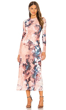 ПЛАТЬЕ МИДИ TIE DYE Bardot $89 ЛИДЕР ПРОДАЖ