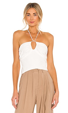 УКОРОЧЕННЫЙ ТОП HALTER Bardot $79 