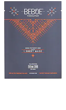 ТКАНЕВАЯ МАСКА HIGH POTENCY CBD BEBOE THERAPIES $18 