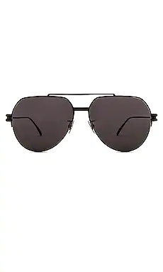 СОЛНЦЕЗАЩИТНЫЕ ОЧКИ METAL DOUBLE BRIDGE PILOT Bottega Veneta $440 
