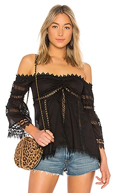 ТОП СО СПУЩЕННЫМИ ПЛЕЧАМИ MAYA Charo Ruiz Ibiza $366 