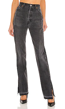 ПРЯМОЙ UNRAVELED EB Denim $325 ЛИДЕР ПРОДАЖ