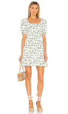 МИНИ ПЛАТЬЕ ELDORA FAITHFULL THE BRAND $189 