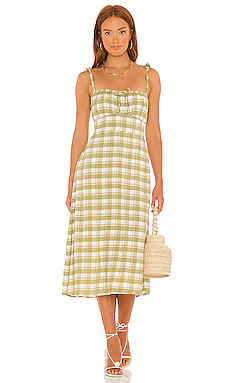 ПЛАТЬЕ МИДИ RAVEN FAITHFULL THE BRAND $199 