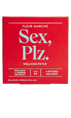 Sex, Plz CBD Patch 4 Count Fleur Marche $22 НОВИНКИ