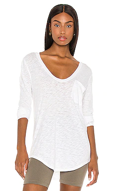 ФУТБОЛКА С ДЛИННЫМ РУКАВОМ BETTY Free People $38 ЛИДЕР ПРОДАЖ