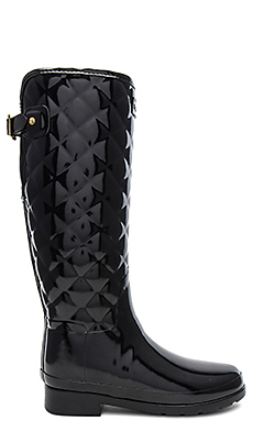 РЕЗИНОВЫЕ САПОГИ REFINED GLOSS QUILT Hunter $198 