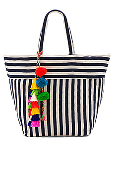 СУМКА-ТОУТ С ПОМПОНАМИ VALERIE