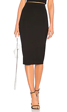 ЮБКА МИДИ FITTED MIDI SKIRT LPA $83 