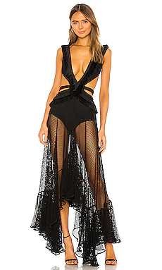 МАКСИ ПЛАТЬЕ CUTOUT PatBO $675 ЛИДЕР ПРОДАЖ