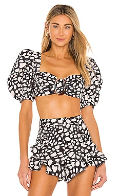 УКОРОЧЕННЫЙ ТОП SPOTTED PatBO $325 ЛИДЕР ПРОДАЖ