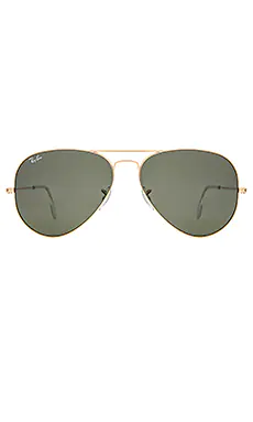 СОЛНЦЕЗАЩИТНЫЕ ОЧКИ АВИАТОР LARGE CLASSIC Ray-Ban $154 
