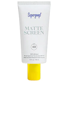ТОНИРУЮЩИЙ СОЛНЦЕЗАЩИТНЫЙ КРЕМ ДЛЯ ЛИЦА SMOOTH + PORELESS MATTE SCREEN SPF 40 Supergoop! $38 