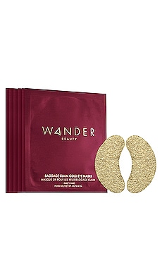 МАСКА НА ГЛАЗА BAGGAGE CLAIM GOLD EYE MASK 6 PACK Wander Beauty $25 
